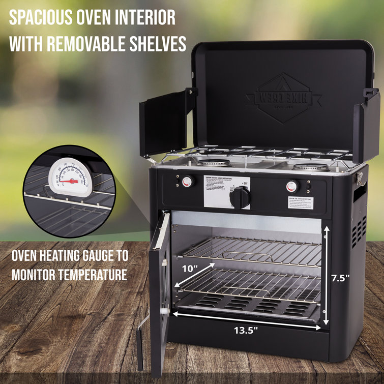 Hike Crew Outdoor Gas Camping Oven W carry Bag 2 in 1 Portable